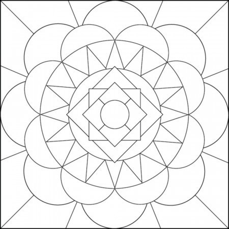 Awesome Geometricesign Coloring Pages Simple Free Patterns To Color –  Approachingtheelephant