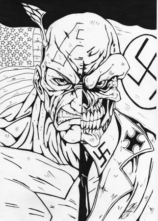 Coloring pages: Coloring pages: Red Skull, printable for kids & adults, free