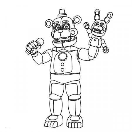 Trends For Fnaf Funtime Foxy Coloring Pages | Sugar And Spice