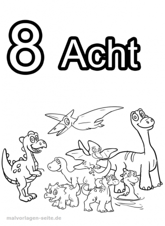Coloring page numbers digits - 8 - free coloring pages