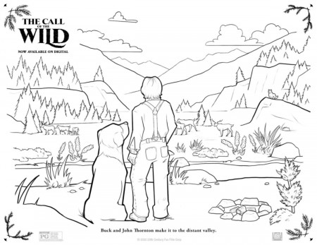 Free Printable Call of The Wild Coloring Page | Mama Likes This