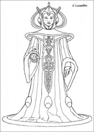 STAR WARS coloring pages - Queen Amidala