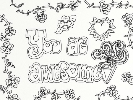 Affirmation coloring pages