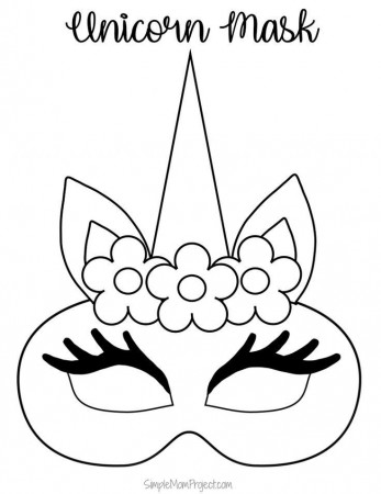 Click on this post for DiY FREE printable unicorn mask templates. Watch  your kid... - #Click #diy #Free … | Unicorn coloring pages, Unicorn mask, Unicorn  printables