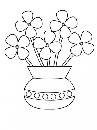 Flower Vase Coloring Pages - Free Printable Coloring Pages for Kids