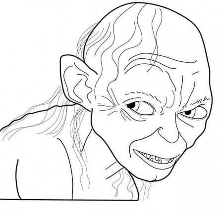 Gollum from The Lord of the Rings Coloring Page - Free Printable Coloring  Pages for Kids