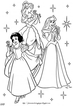 All Disney Princess Coloring Pages Happy Birthday - Coloring Pages ...