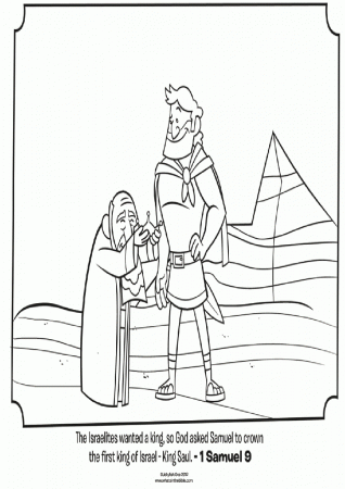 Bible Coloring Pages King Saul | Best Coloring Page Site