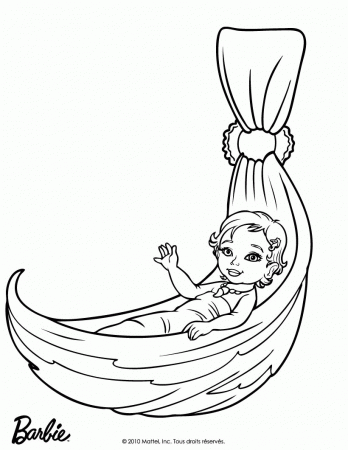 BARBIE in A MERMAID TALE coloring pages - MERLIAH BABY MERMAID