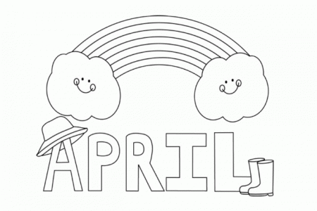 Coloring Page For April