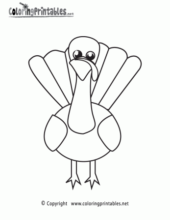Thanksgiving Turkey Coloring Page - A Free Holiday Coloring Printable