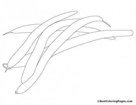 Green beans coloring pages | Download Free Green beans coloring ...