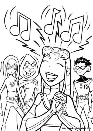 Robin Teen Titans Go Coloring Page