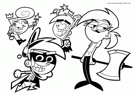 Fairly OddParents color page - Coloring pages for kids - Cartoon ...