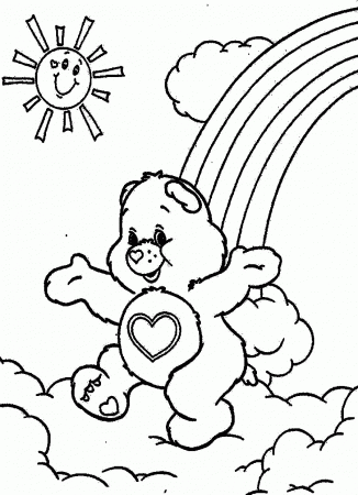 Cartoon Coloring For Kids: Care Bears Coloring Pages