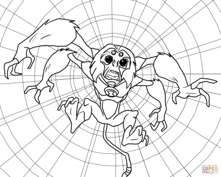 Ben 10 Alien Force Spidermonkey coloring page | Free Printable ...