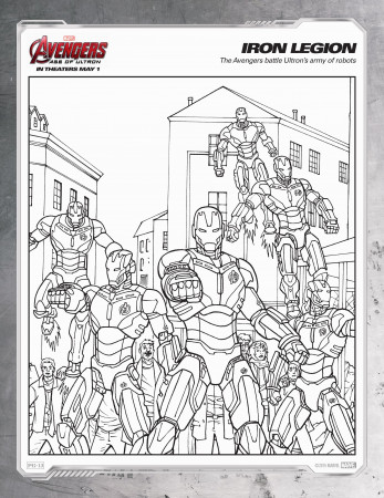 Avengers: Age of Ultron Coloring Sheets 9