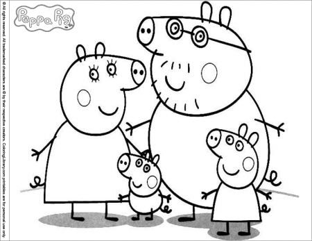 14 Pics of Coloring Page Peppa Pig Colouring - Peppa Pig George ...