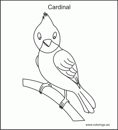 Colorings.ws :: Cardinals Coloring Pages