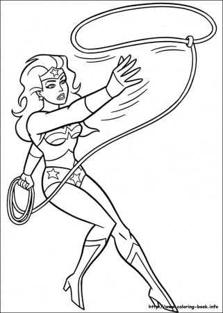 Wonder Woman coloring pages on Coloring-Book.info