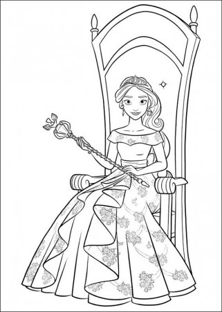 Coloring Pages : Remarkable Elena Of Avalor Coloring Pages ...