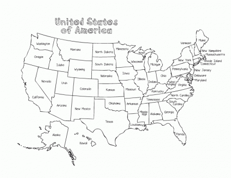 usa 16 coloring pages. map of the united states coloring page map ...