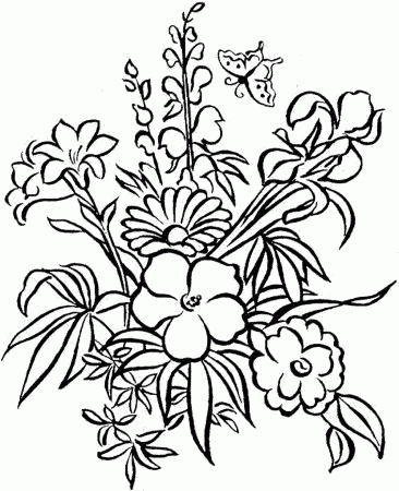 flowers coloring pages flowers coloring pages flowers coloring ...