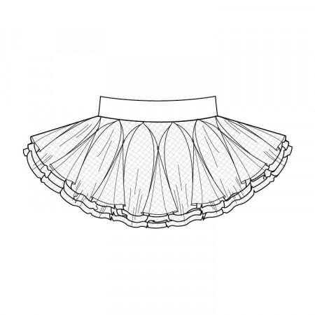 Tutu Drawing A51621 Bloch Tutu Skirt #VG30xa - Clipart Suggest