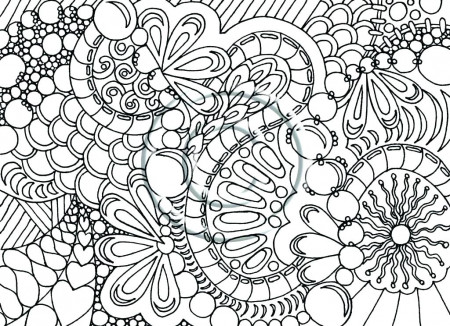 Difficult Christmas Coloring Pages For Adults At - 1024*744 - Png Download  - Free Transparent Background Coloring