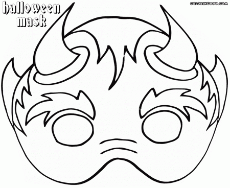 Halloween Mask coloring pages | Coloring pages to download and print