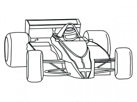 Coloring Book Formula 1 car to print and online