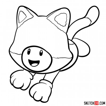 How to draw cat Toad | Cat drawing, Drawings, Super mario 3d