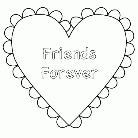 Best Friends Forever - Coloring Pages for Kids and for Adults