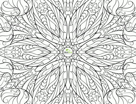 coloring adult difficult art from the gallery zen anti stress ...