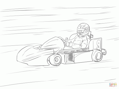Go Kart coloring page | Free Printable Coloring Pages
