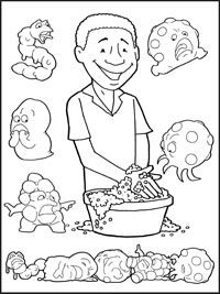 Printable Germs Coloring Pages - High Quality Coloring Pages