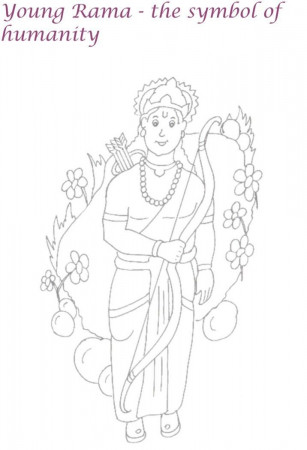 Young Rama coloring page
