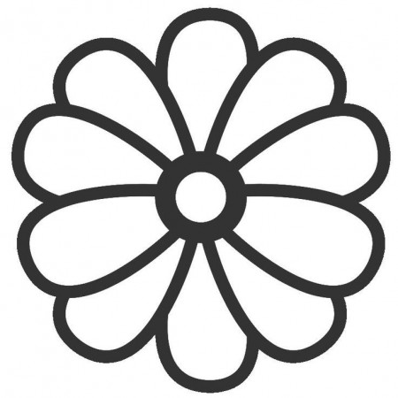 Simple Flower Coloring Page - Coloring Pages for Kids and for Adults