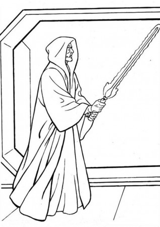 Star Wars Coloring Page Lightsaber - HiColoringPages