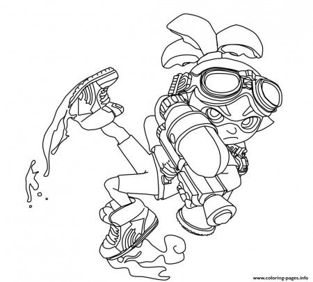 Printable Splatoon 2 Coloring Pages