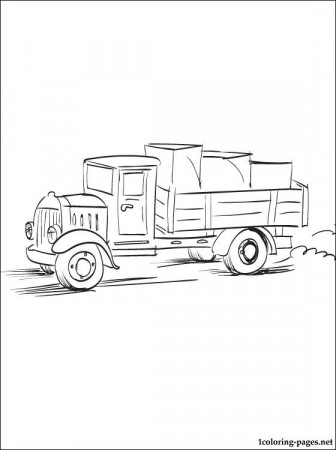 Lorry coloring page | Coloring pages