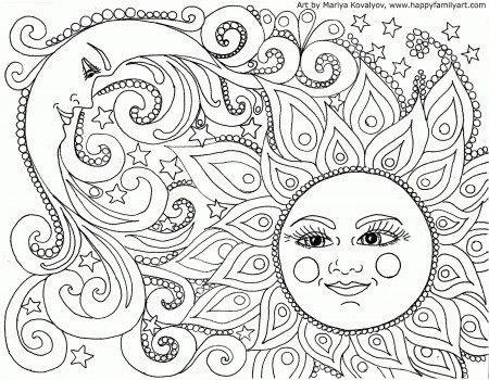 Coloring Pages : Coloring Nature Mandalas Fun Time Simple For ...