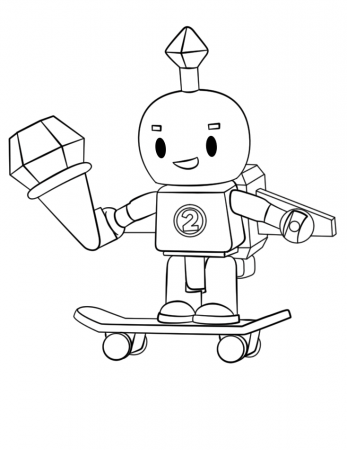 Roblox Robot Coloring Page - Free Printable Coloring Pages for Kids