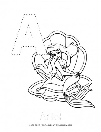 Free Printable Disney Alphabet Coloring Pages - Tulamama