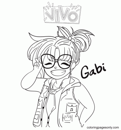 Gabriela Vivo Coloring Pages - Vivo Coloring Pages - Coloring Pages For  Kids And Adults