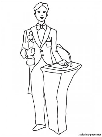 Actor coloring page | Coloring pages