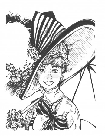 My Fair Lady by amarks021 on DeviantArt | Garden rock art, Art nouveau  illustration, Pretty drawings