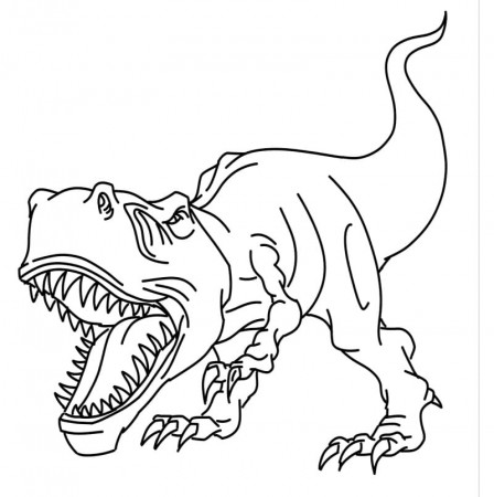 Angry Giganotosaurus Coloring Page - Free Printable Coloring Pages for Kids
