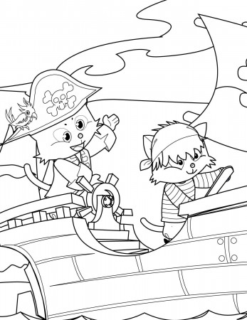 Pirate Coloring Page - Handipoints