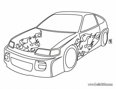 TUNING CAR coloring pages - Old car